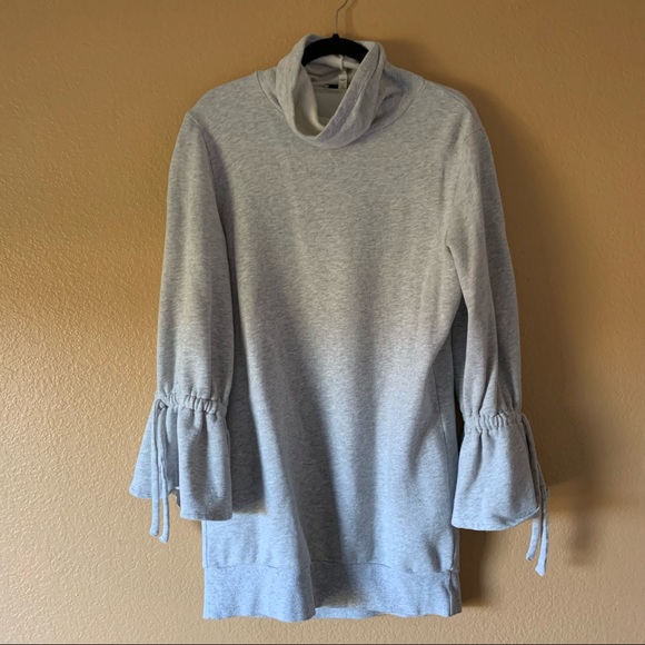 Express One Eleven Mock Neck Sweatshirt Dress - Size Small - Picture 3 of 10